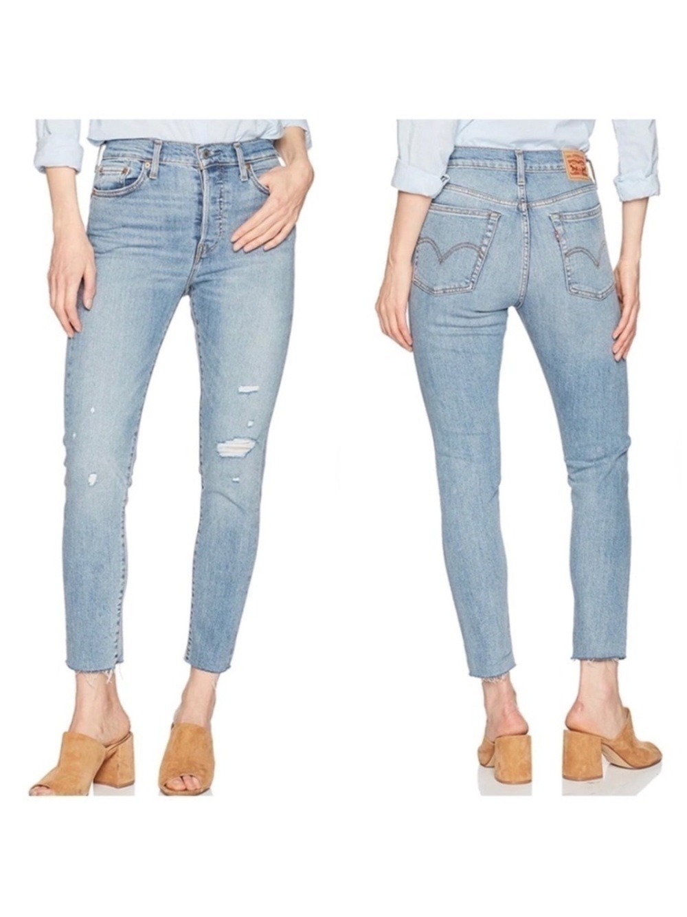 LEVI’S Light Blue High Waisted Wedgie Fit Skinny Jeans